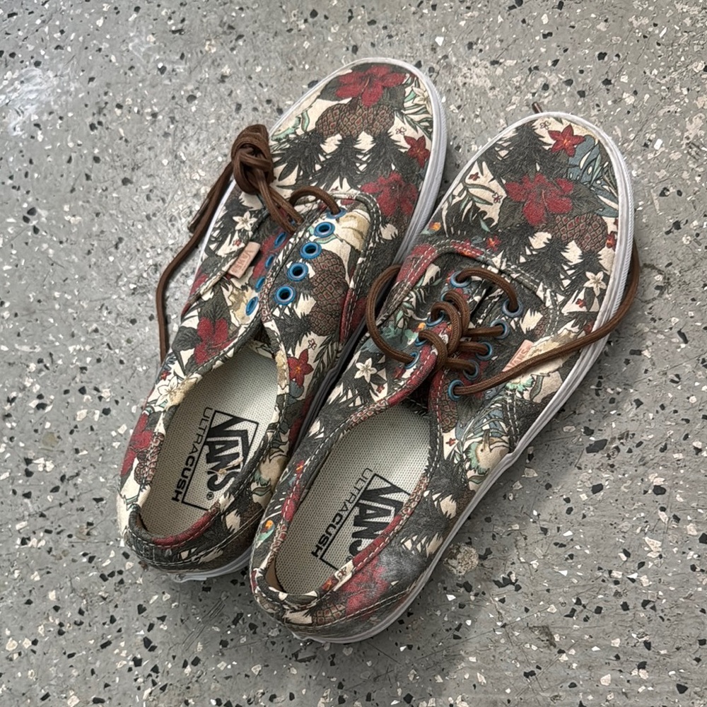 Vans Tropical Print Canvas Shoes
